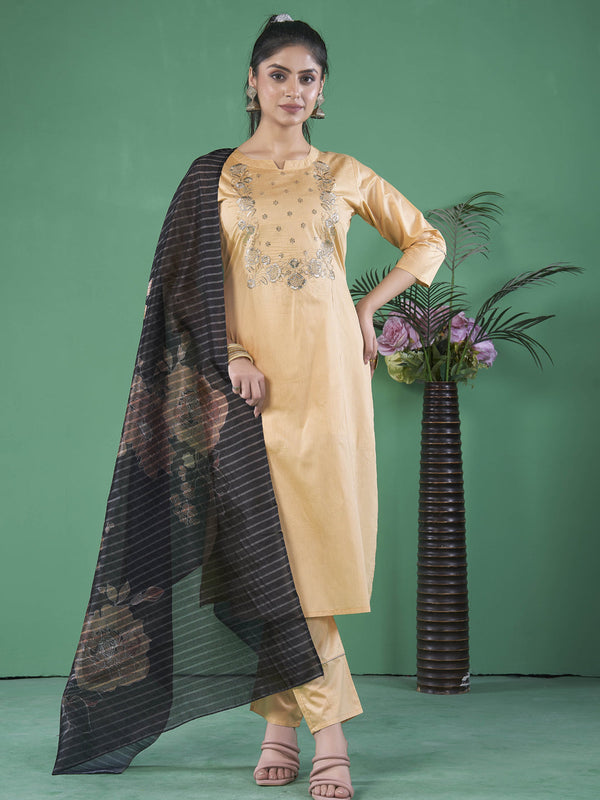 Chiku Art Pure Silk Pant Suit 193231