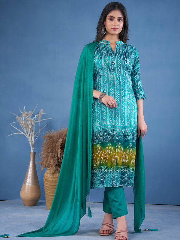 Morpich Art Pure Silk Pant Suit 193232