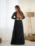 Black Heavy Pure Soft Fox Georgette Anarkali Dress 193237