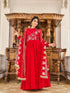 Red Fox Georgette Anarkali Dress 193240