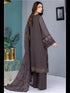 Mauve Heavy Faux Georgette Pant Suit 193257 Closure View