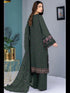 Mehendi Green Heavy Faux Georgette Pant Suit 193261 Closure View