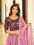 Multi Shimmer Anarkali Dress 193356 Back View