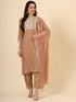 Peach Cotton Pant Suit 193362