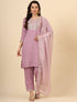 Lavender Silk Blend Pant Suit 193364