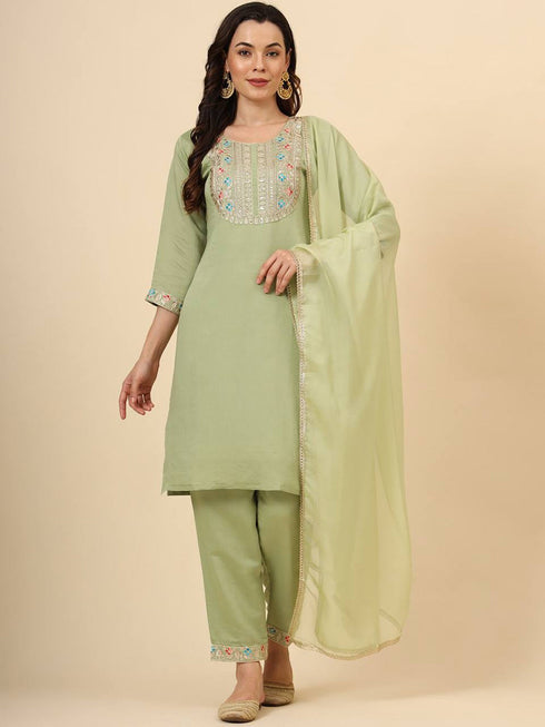 Pista Silk Blend Pant Suit 193366