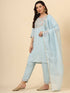 Sky Silk Blend Pant Suit 193369 Closure View