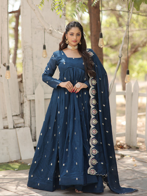 Rama Vichitra Shimmer Anarkali Dress 193438