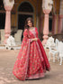 Maroon Chinon Anarkali Dress 193439 Salwar Kameez