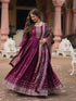 Wine Chinon Anarkali Dress 193442 Salwar Kameez