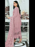 Pink Heavy Faux Georgette Pant Suit 193455 Closure View