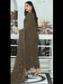 Mehendi Green Heavy Faux Georgette Pant Suit 193461 Closure View