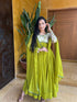 Green Fox Georgette Anarkali Dress 193539