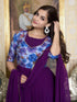 Purple Fox Georgette Anarkali Dress 193541 Back View