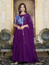 Purple Fox Georgette Anarkali Dress 193541
