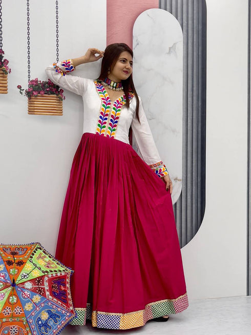 Multi Kiana Cotton Anarkali Dress 193543