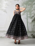 Black Rangoli Georgette Anarkali Dress 193554