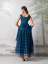 Teal Rangoli Georgette Anarkali Dress 193555 Back View