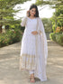 White Georgette Anarkali Dress 193571