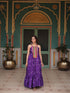 Purple Chinon Anarkali Dress 193667