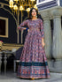 Multi Dola Silk Anarkali Dress 193679 Closure View