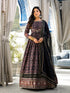 Multi Dola Silk Anarkali Dress 193680