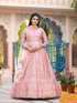 Multi Dola Silk Anarkali Dress 193698
