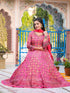 Multi Dola Silk Anarkali Dress 193699 Closure View