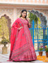 Multi Dola Silk Anarkali Dress 193699