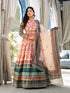 Multi Soft Dola Silk Anarkali Dress 193701