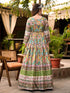 Multi Soft Dola Silk Anarkali Dress 193702 Closure View