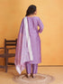 Lavender Roman Silk Pant Suit 193788 Back View