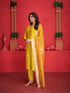 Yellow Roman Silk Pant Suit 193789 Closure View