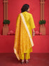 Yellow Roman Silk Pant Suit 193789 Back View