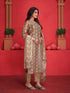 Multi Art Silk Pant Suit 193792 Closure View