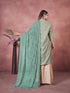 Sea Green Art Silk Pant Suit 193793 Back View