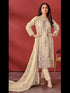 Cream Organza Pant Suit 193845