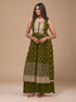 Mehendi Green Heavy Georgette Palazzo Suit 193883