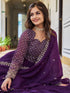 Purple Fox Georgette Anarkali Dress 193943 Salwar Kameez