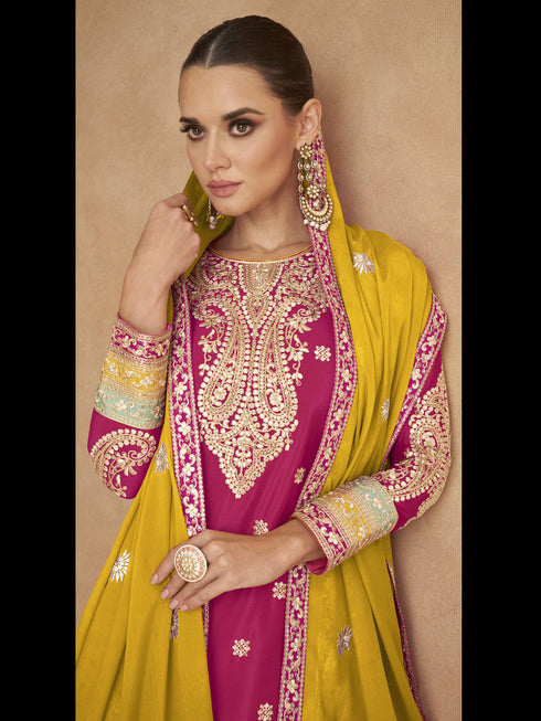 Multi Chinon Palazzo Suit 193988 Back View