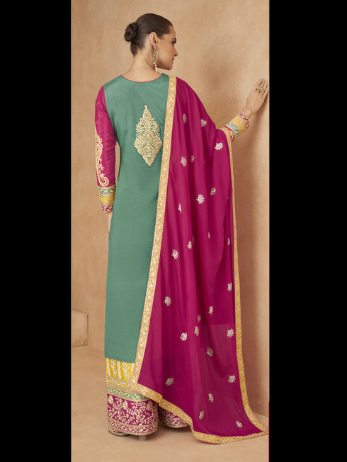 Multi Chinon Palazzo Suit 193989 Closure View