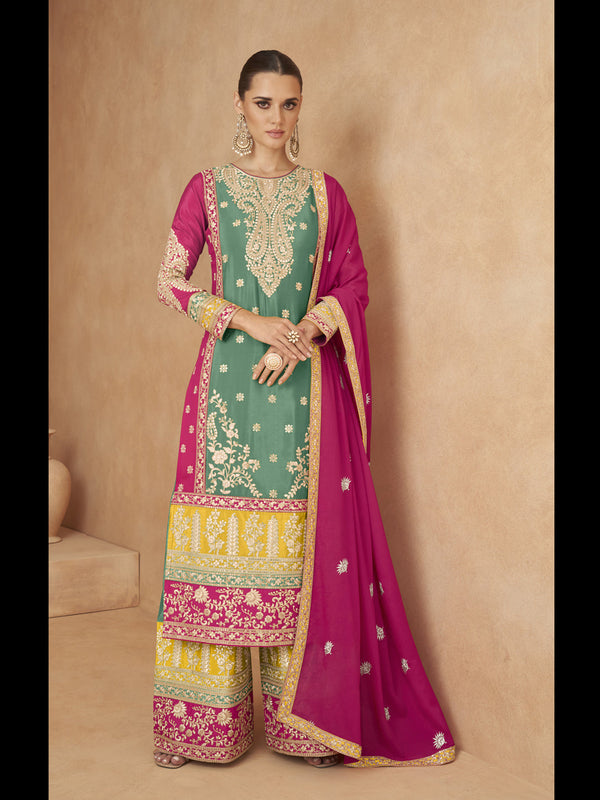 Multi Chinon Palazzo Suit 193989