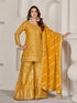 Mustard Premium Chiffon Sharara Suit 194017
