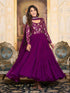 Purple Fox Georgette Anarkali Dress 194061