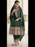 Green Heavy Chinon Pant Suit 194090