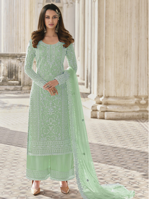 Pista Heavy Butterfly Net Palazzo Suit 194096