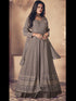 Grey Heavy Fox Georgette Anarkali Dress 194113