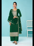 Green Heavy Fox Georgette Palazzo Suit 194119