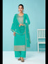 Mint Heavy Fox Georgette Palazzo Suit 194123