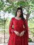 Red Georgette Anarkali Dress 194159 Back View